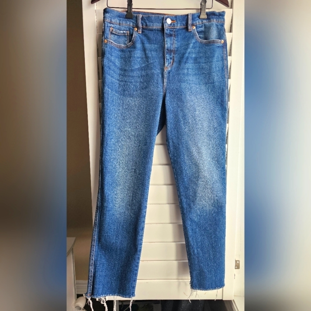 Dynamite Denim Gisele Straight Leg Dark Wash Jeans Ankle Size 29